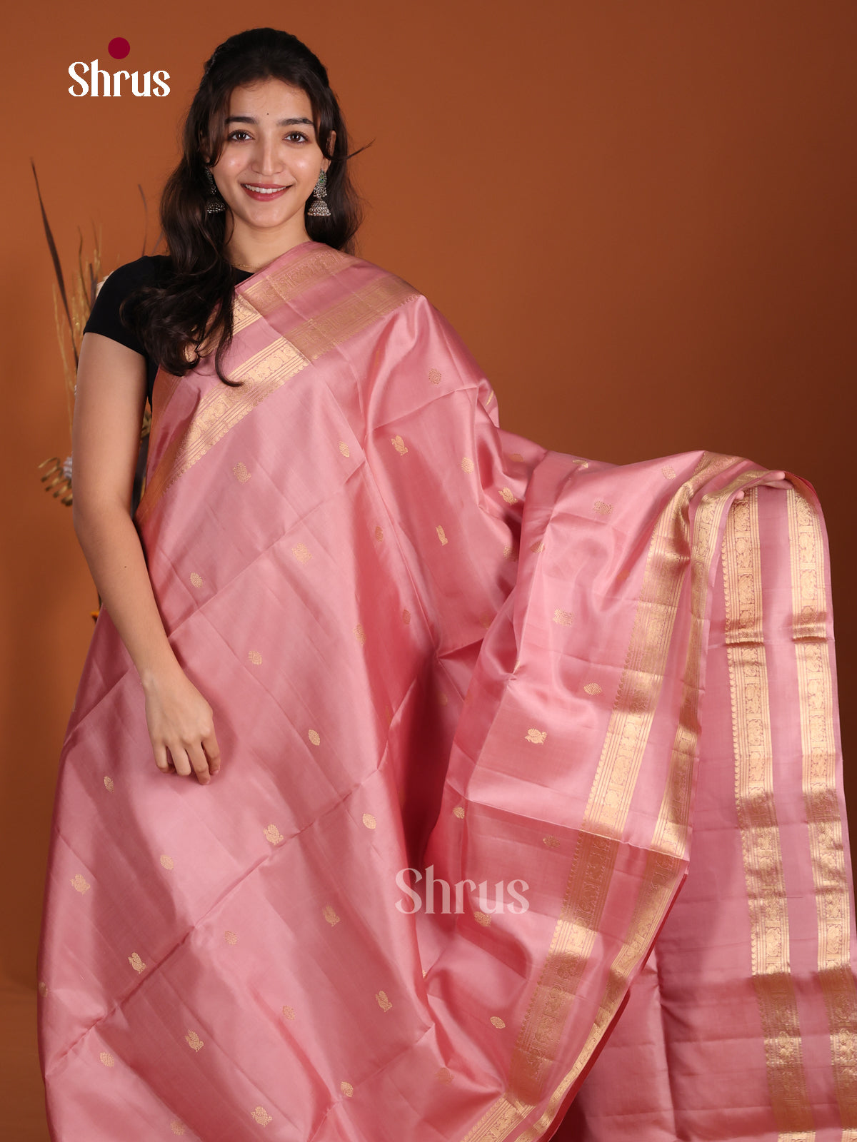 DLS02015 - Soft Silk (HR) Saree - Shop on Shrus.com