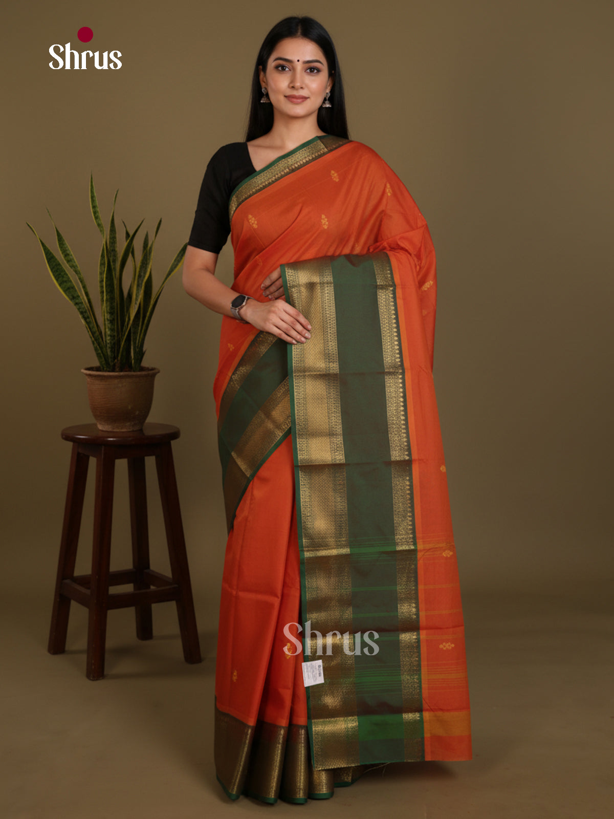 DLS03008 - Chettinad Mix Cotton-Without Blouse Saree