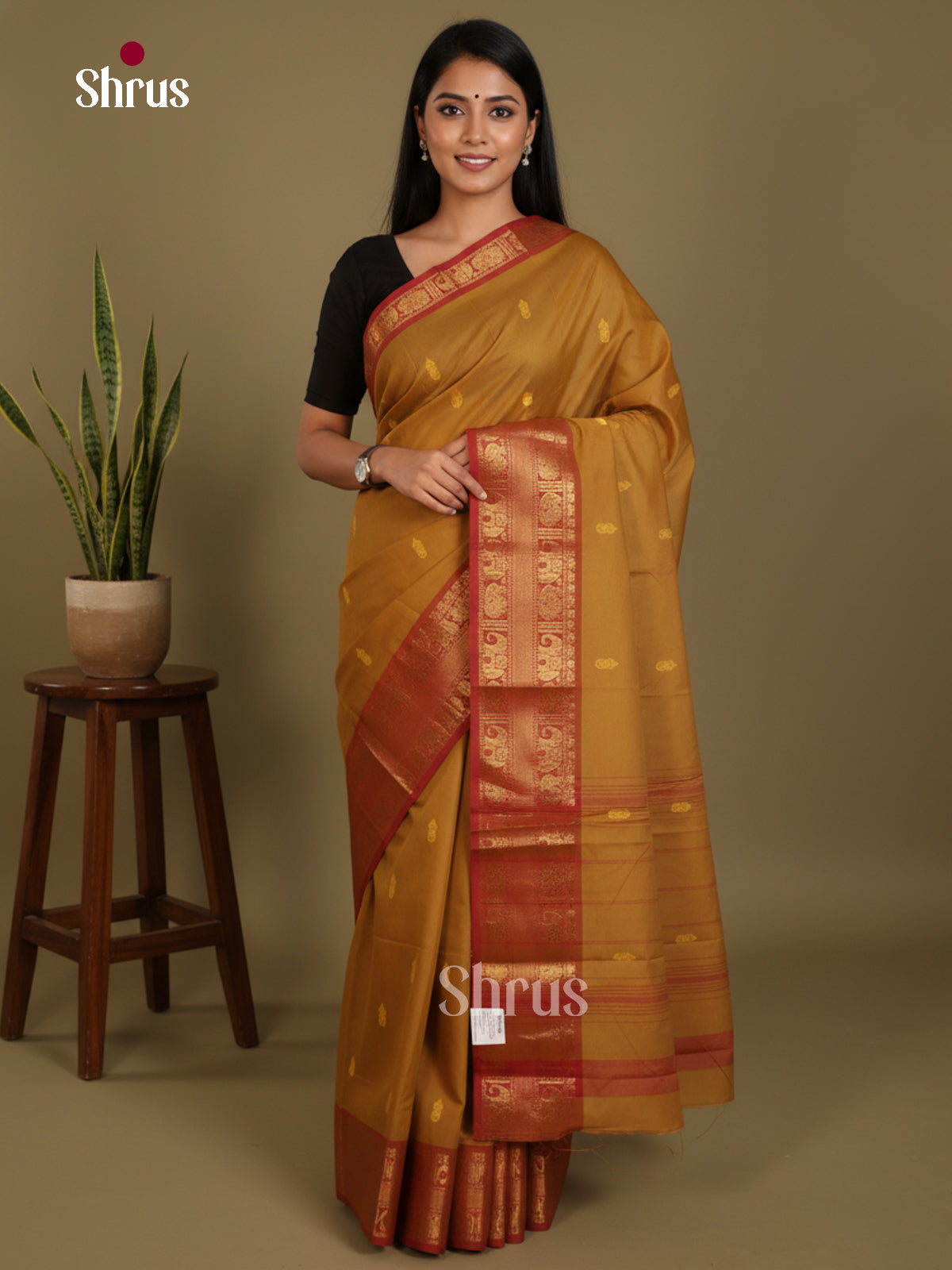 DLS03013 - Chettinad Mix Cotton-Without Blouse Saree - Shop on Shrus.com