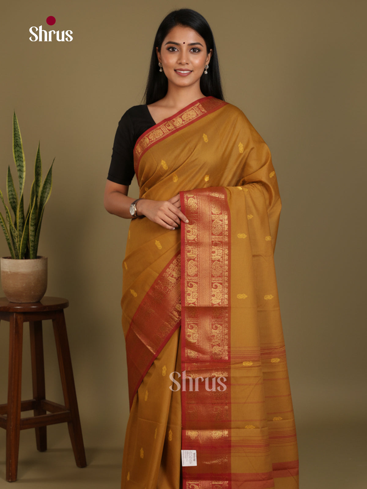 DLS03013 - Chettinad Mix Cotton-Without Blouse Saree - Shop on Shrus.com