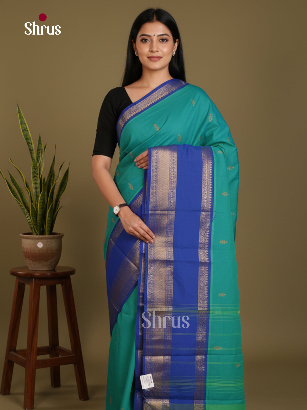 DLS03016 - Chettinad Mix Cotton-Without Blouse Saree