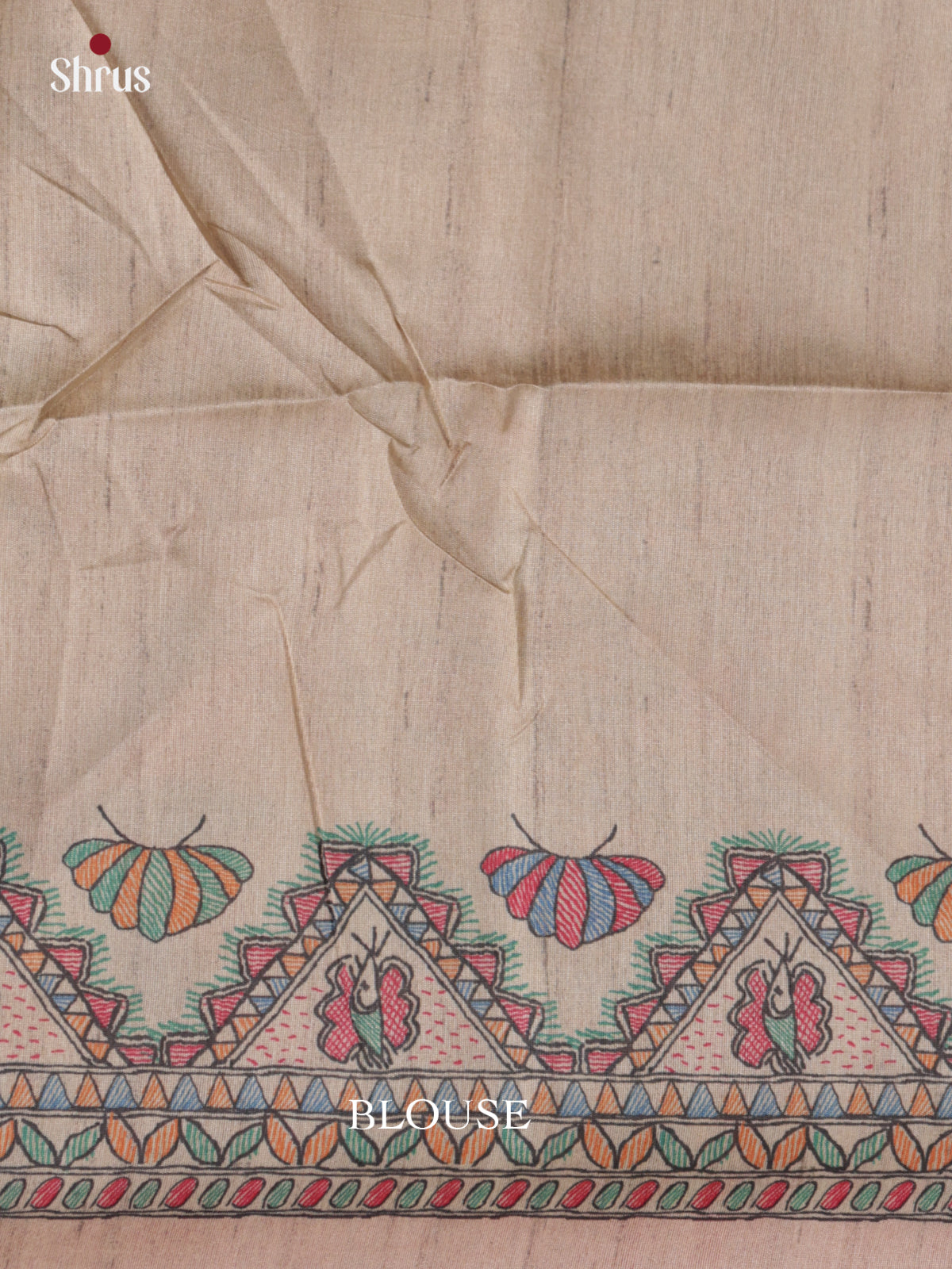 DLS03056 - Printed Madhubani Saree - Shop on Shrus.com