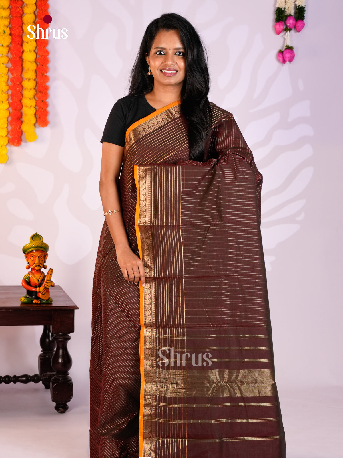 DLS04004 - Chettinad Cotton Saree - Shop on Shrus.com