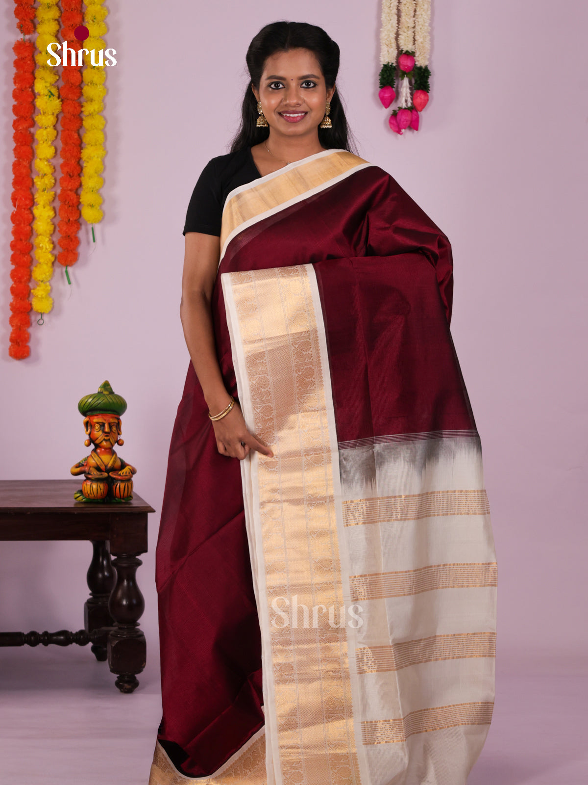 DLS04031 - Korvai-Medium border Saree