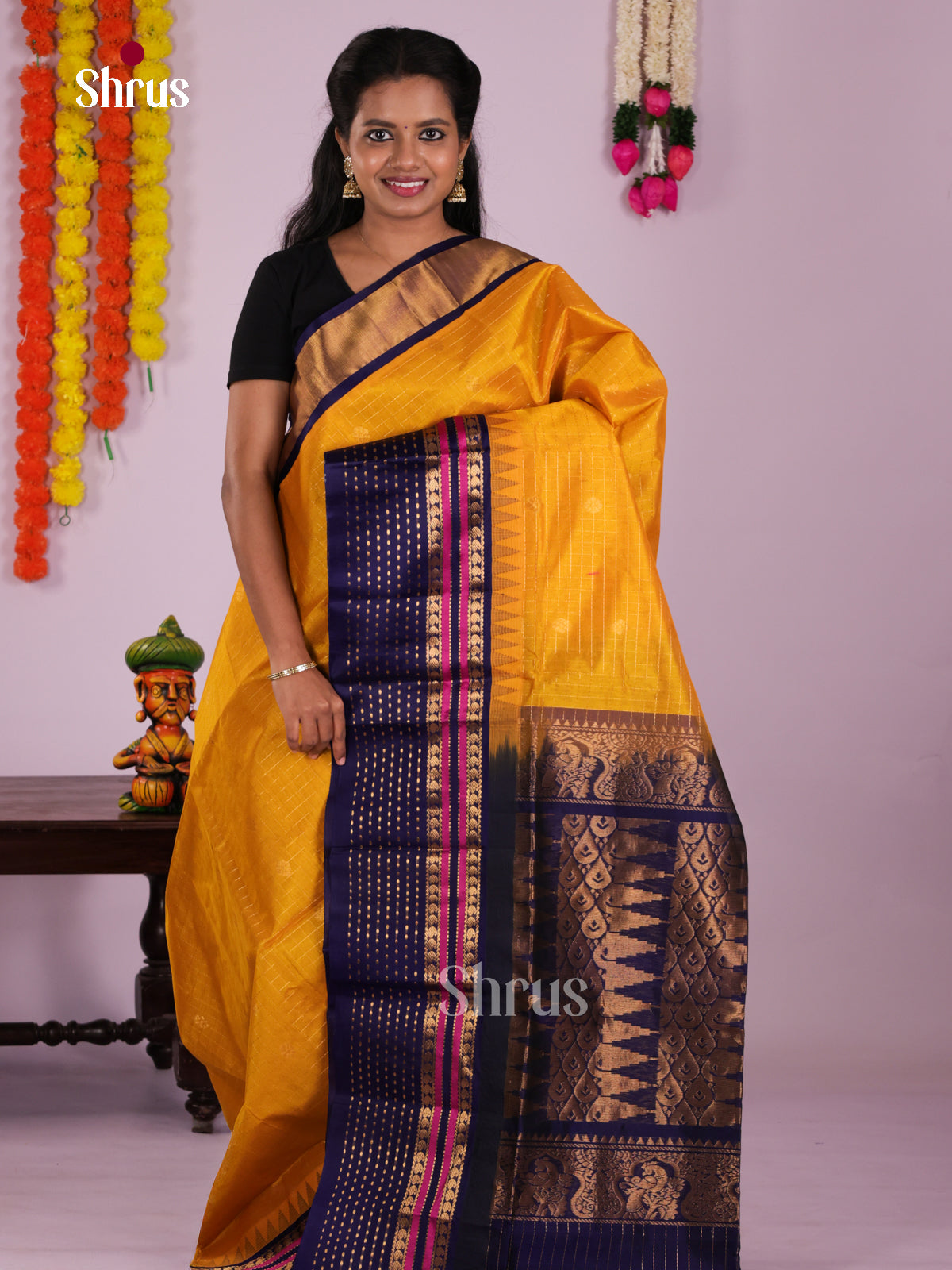 DLS04064 - Korvai-Big border Saree