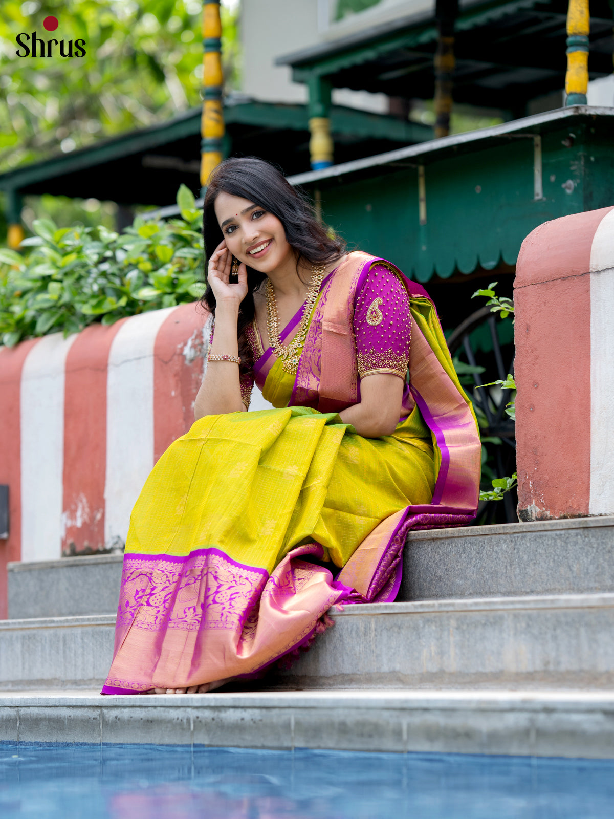DLS04068 - Korvai-Big border Saree
