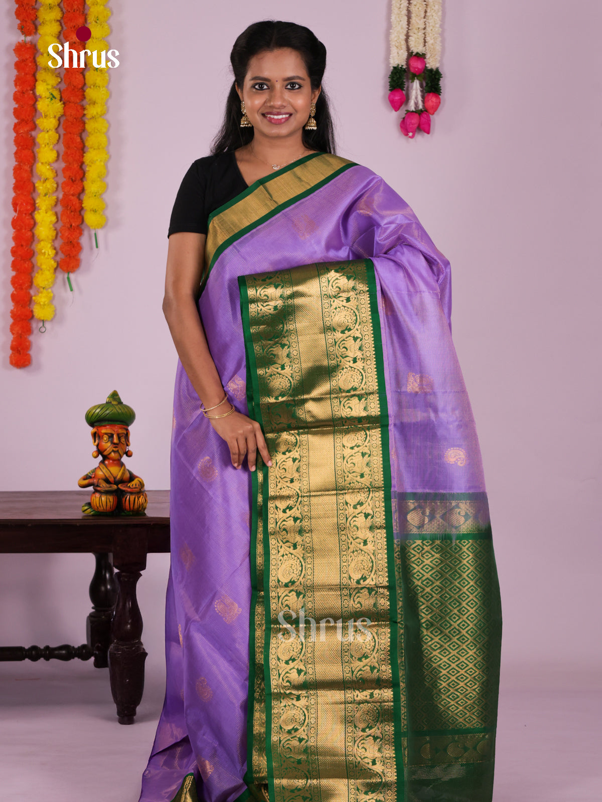 DLS04074 - Korvai-Big border Saree