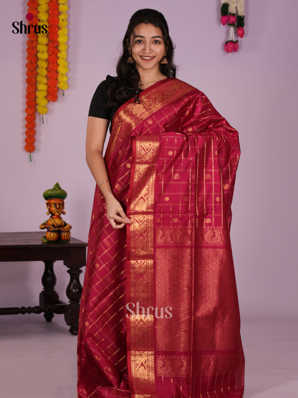 DLS04087 - NON KORVAI BIG BORDER Saree - Shop on Shrus.com