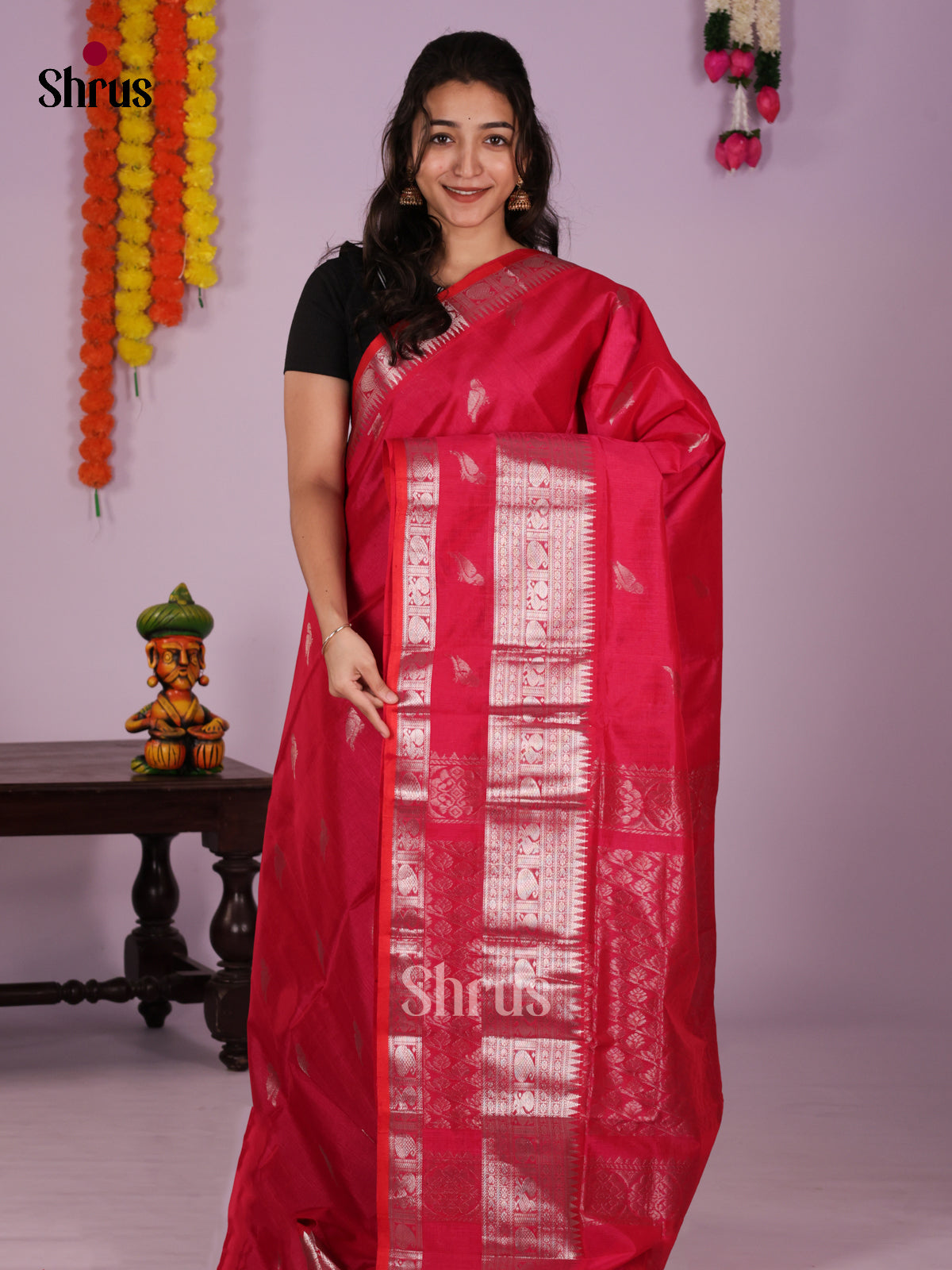 DLS04088 - NON KORVAI BIG BORDER Saree
