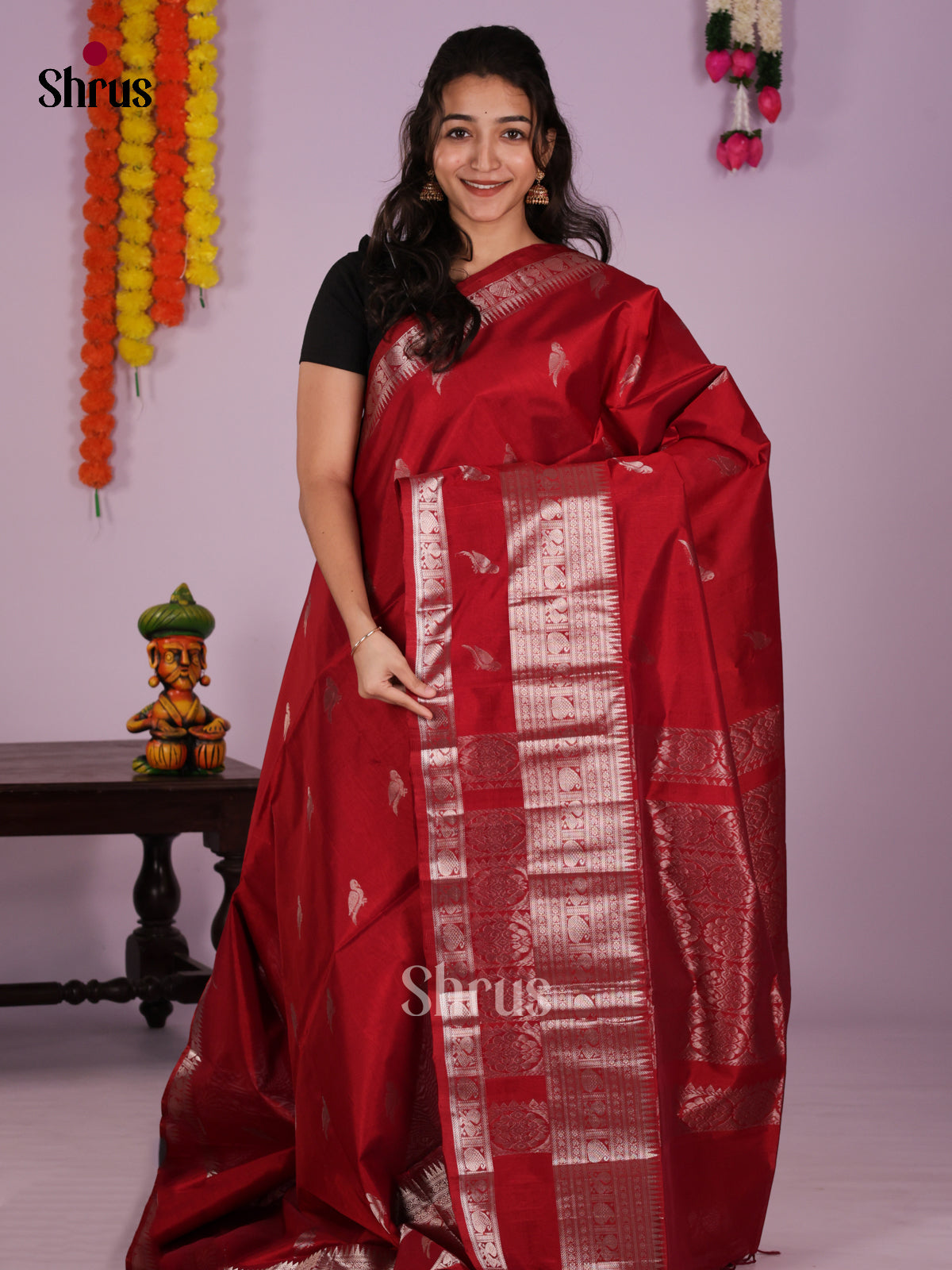 DLS04089 - NON KORVAI BIG BORDER Saree