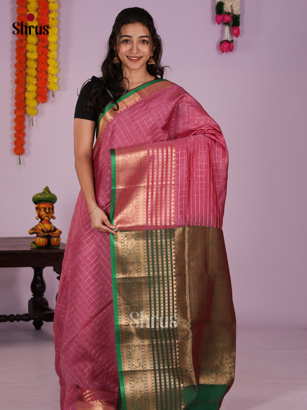 DLS04101 - Silkcotton-halfpure Saree
