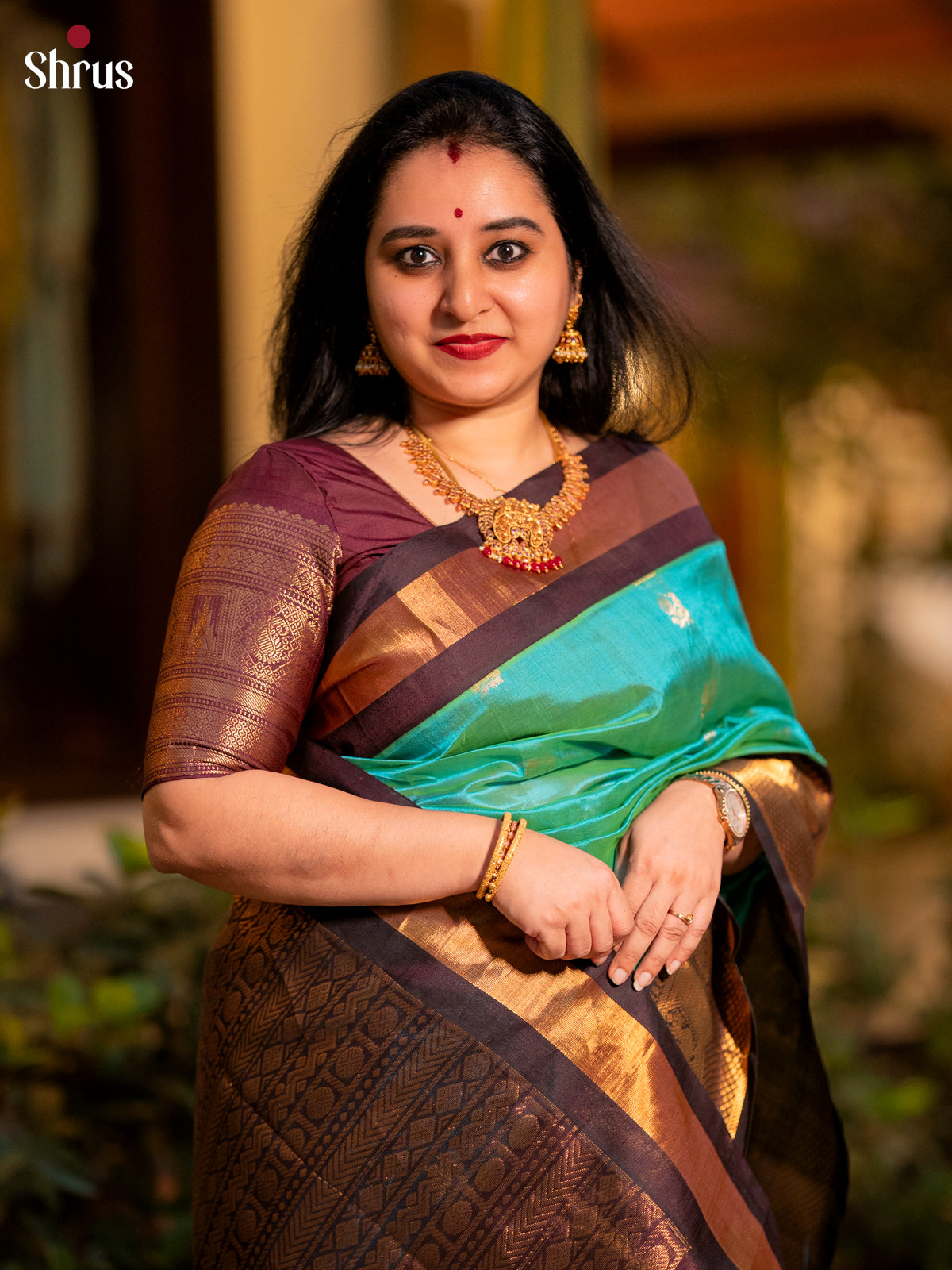 DLS04111 - Korvai-Medium border Saree