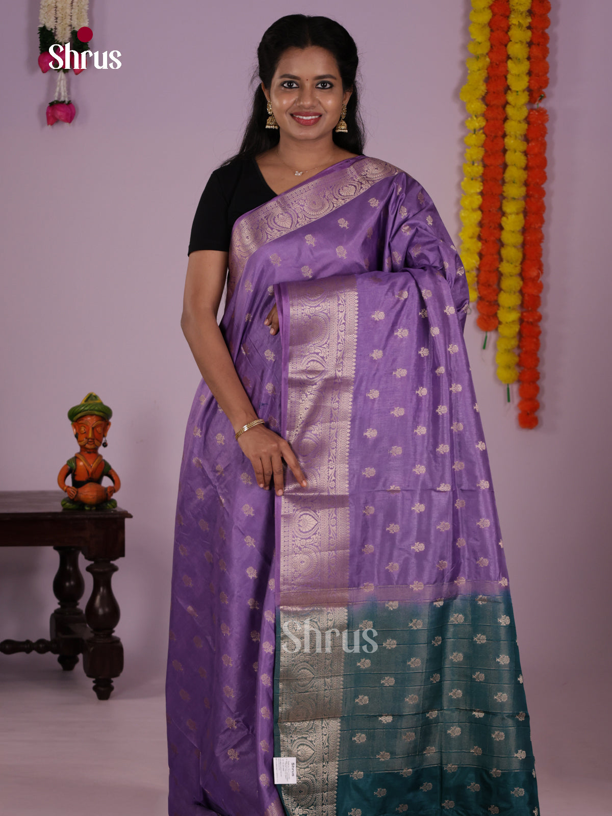 DLS06131 - North Silk Cotton Saree - Shop on Shrus.com