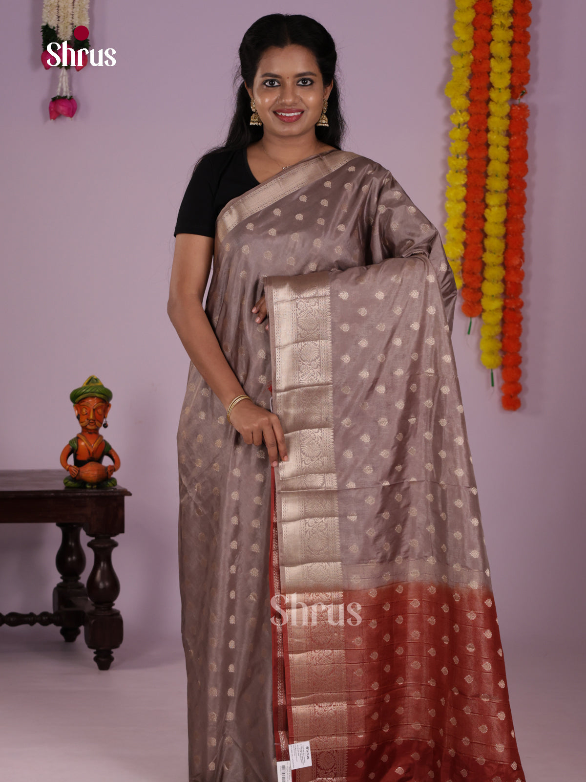 DLS06137 - North Silk Cotton Saree - Shop on Shrus.com