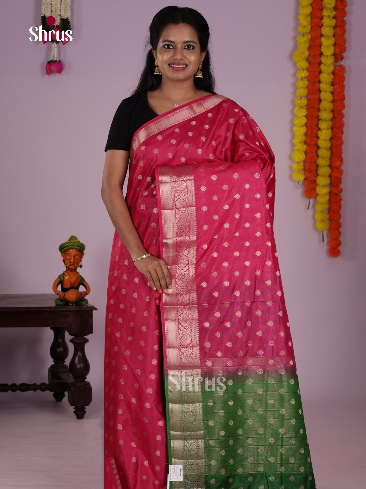 DLS06140 - North Silk Cotton Saree - Shop on Shrus.com