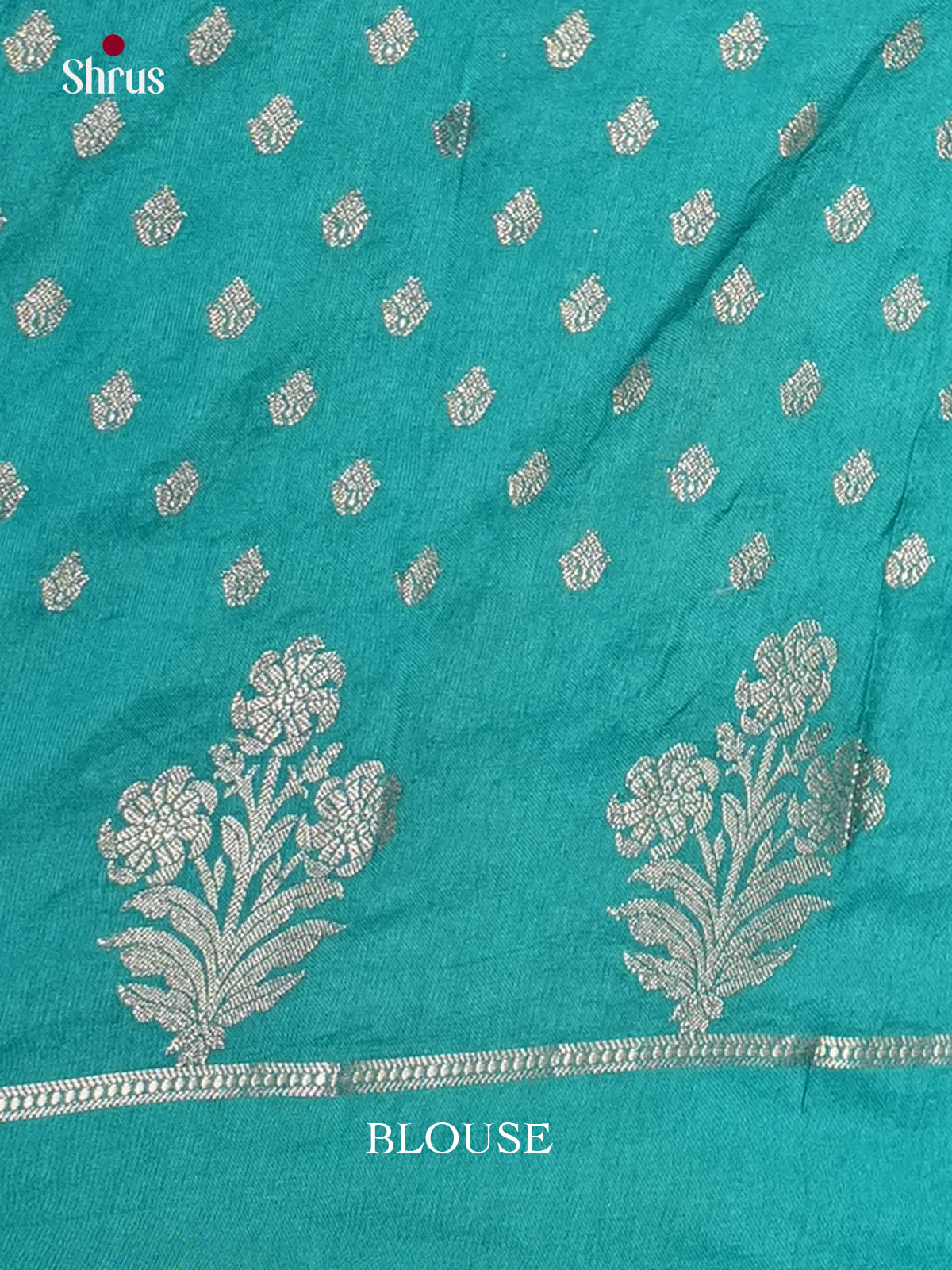 Teal- North Silk Cotton Saree -DLS06154