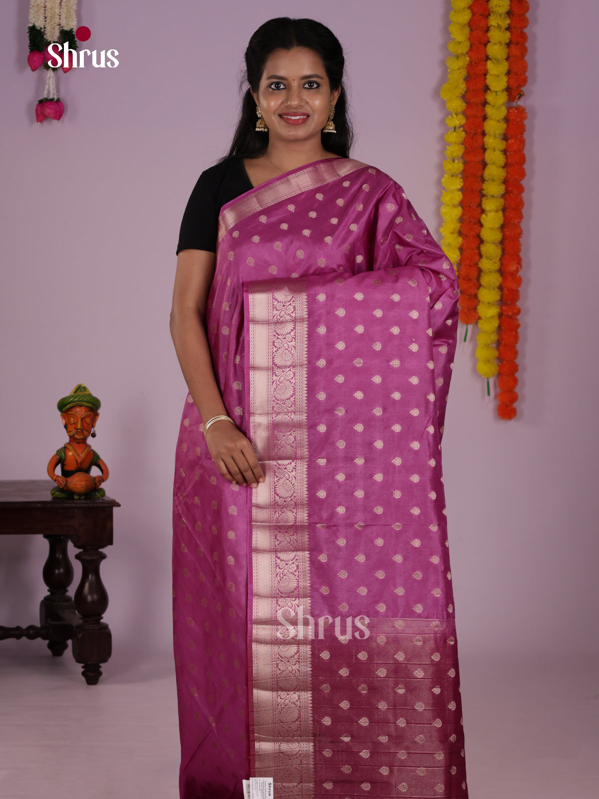 DLS06159 - North Silk Cotton Saree - Shop on Shrus.com
