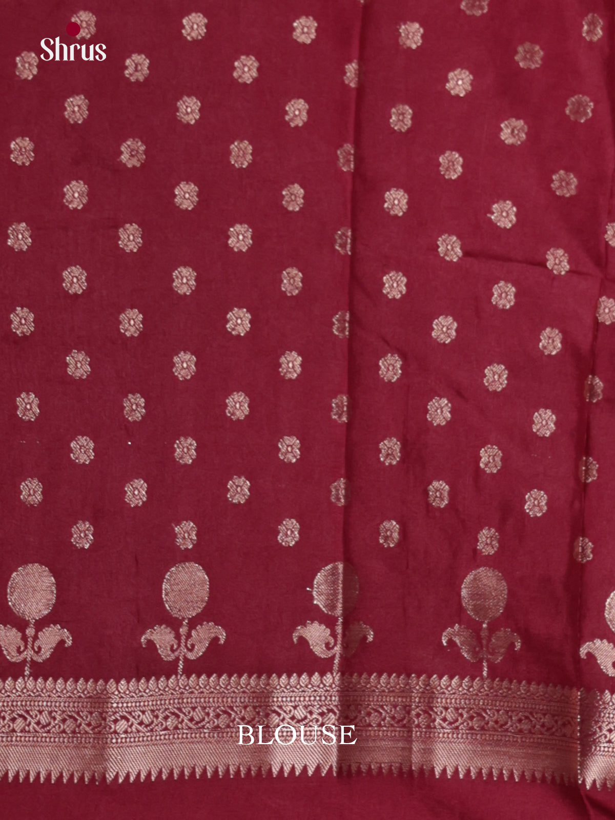 Pink & Maroon  - North Silk Cotton Saree-DLS06173