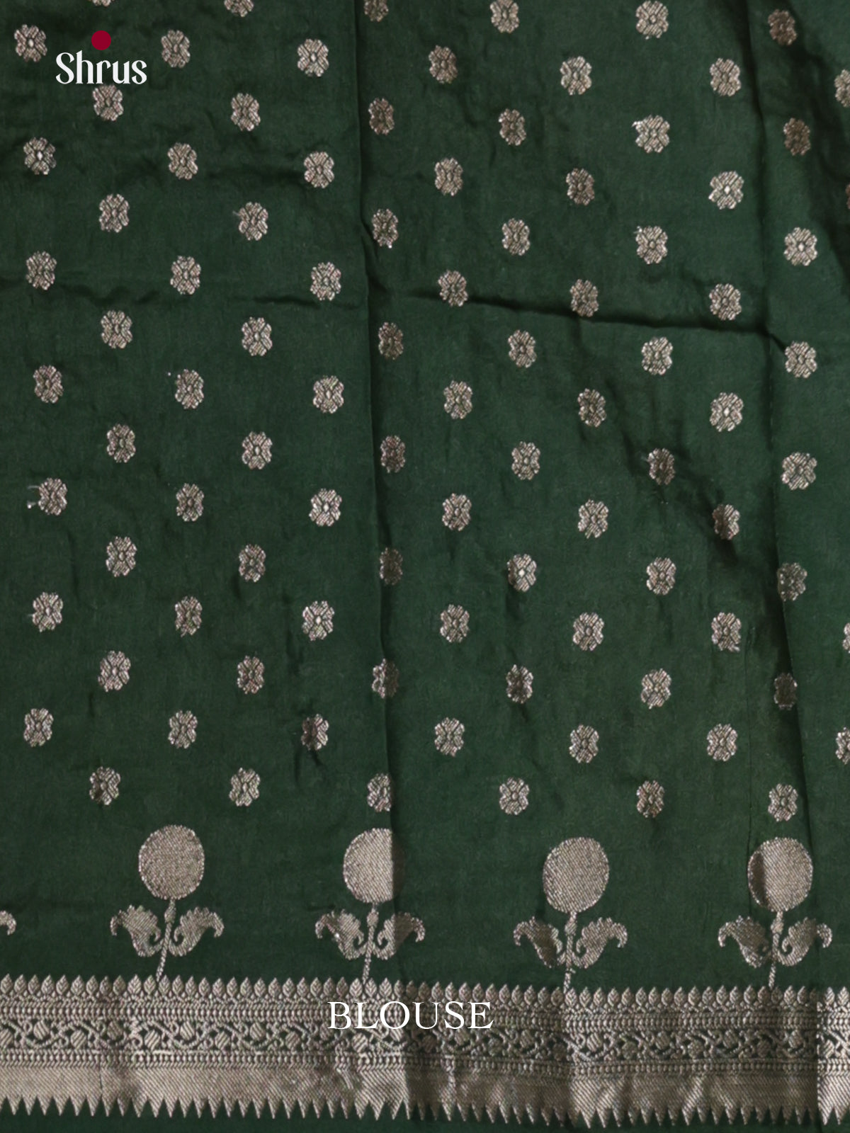 Orange & Green - North Silk Cotton Saree- DLS06182