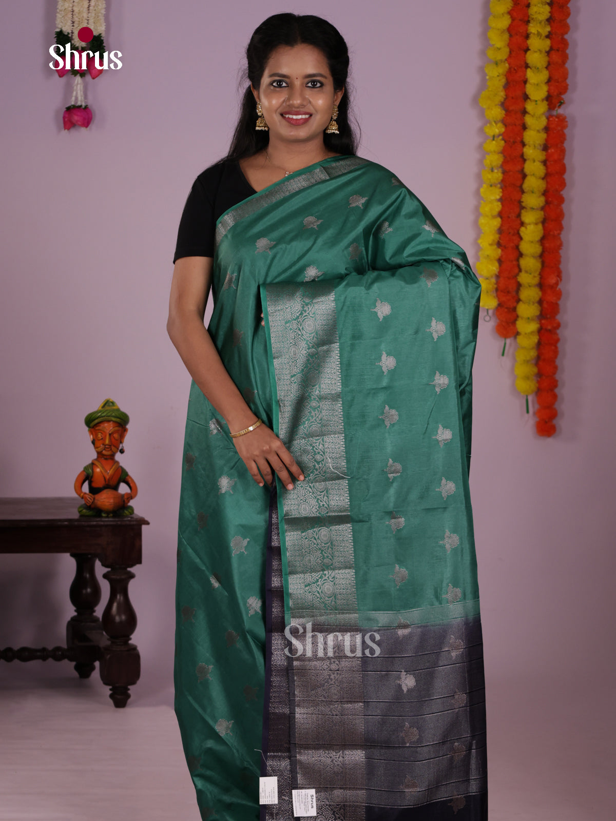 DLS06201 - North Silk Cotton Saree - Shop on Shrus.com