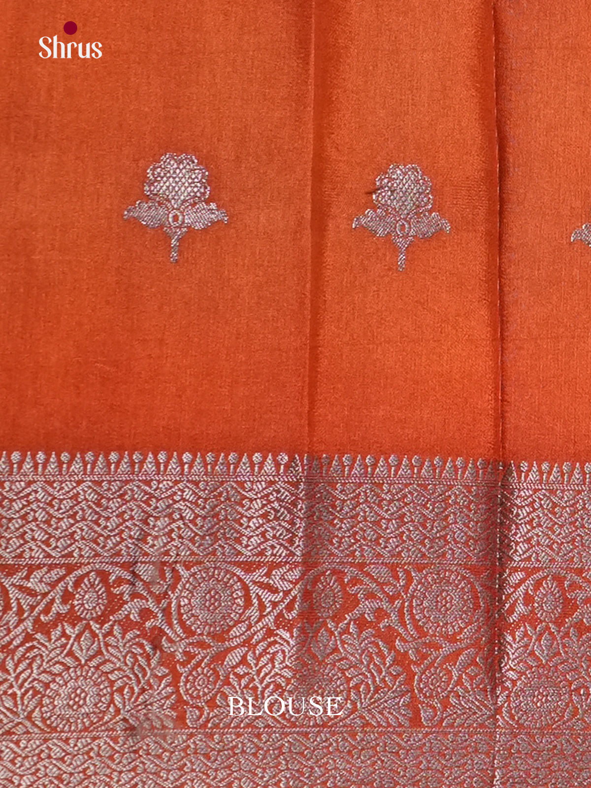 Grey & brick - North Silk Cotton Saree- DLS06204