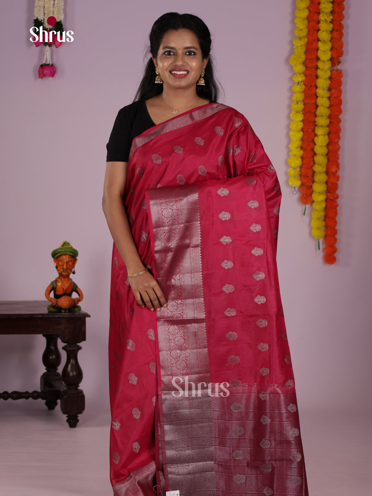 DLS06211 - North Silk Cotton Saree - Shop on Shrus.com