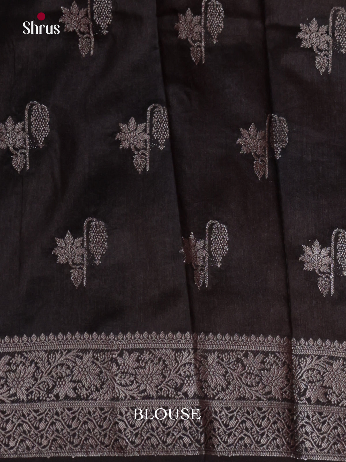 Orange & Black- North Silk Cotton Saree - DLS06220 - Shop on Shrus.com