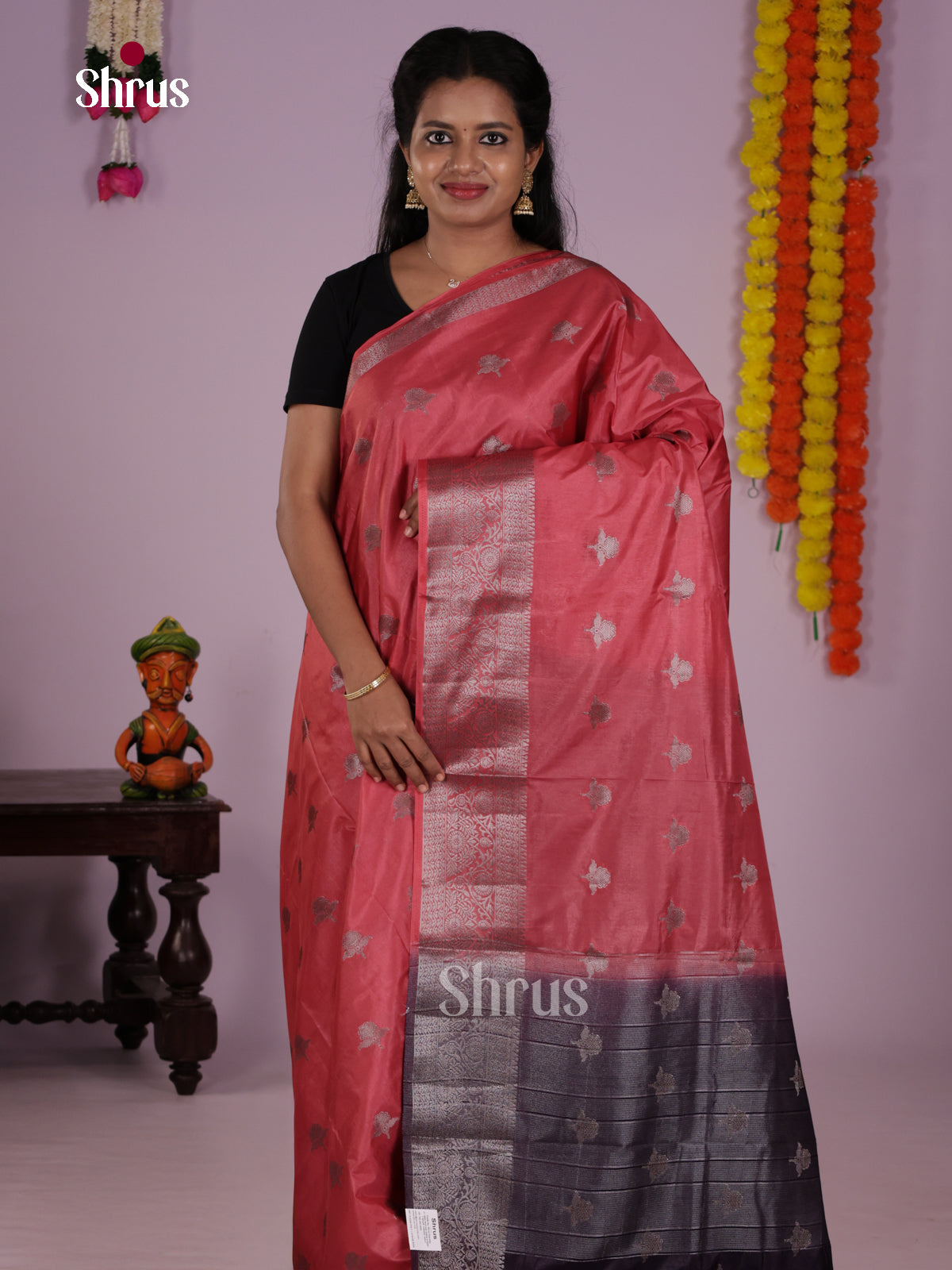 DLS06263 - North Silk Cotton Saree - Shop on Shrus.com