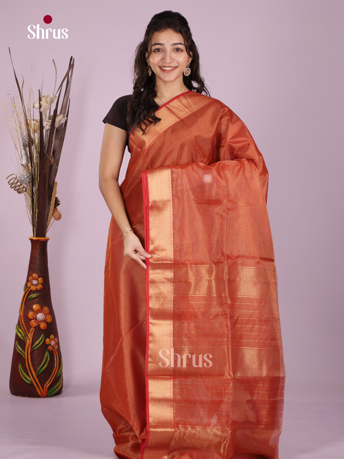 DLS06290 - Maheshwari silkcotton Saree - Shop on Shrus.com