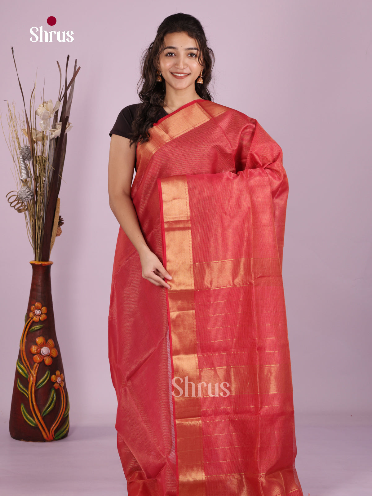 DLS06292 - Maheshwari silkcotton Saree - Shop on Shrus.com