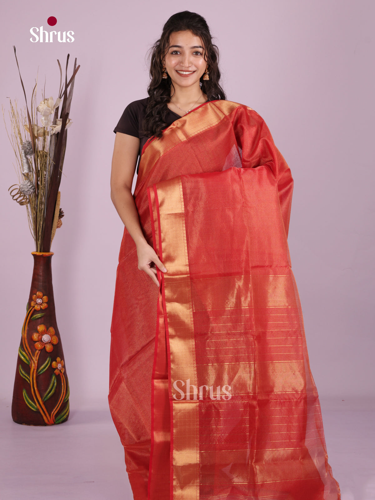 DLS06299 - Maheshwari silkcotton Saree - Shop on Shrus.com