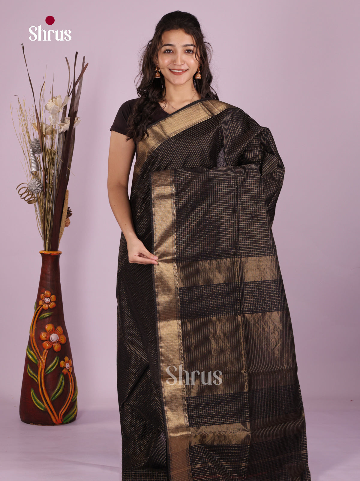DLS06316 - Maheshwari silkcotton Saree - Shop on Shrus.com