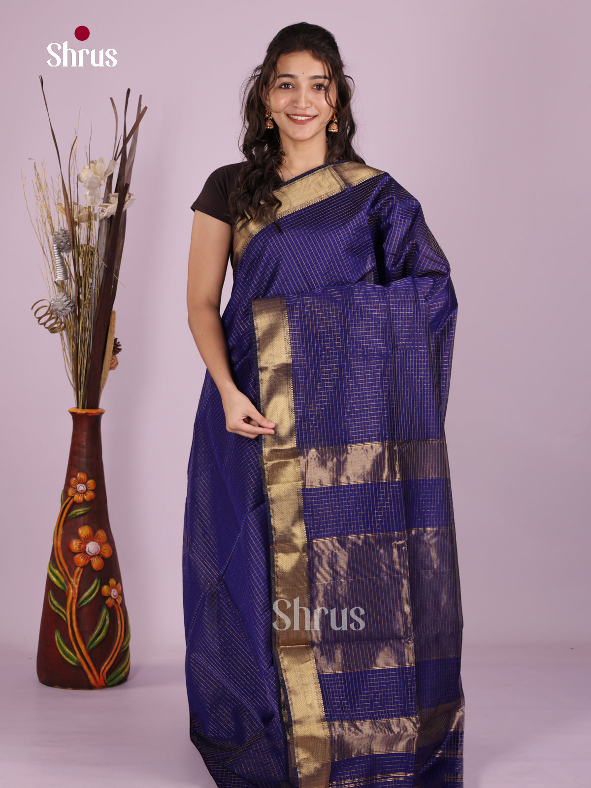 DLS06319 - Maheshwari silkcotton Saree - Shop on Shrus.com