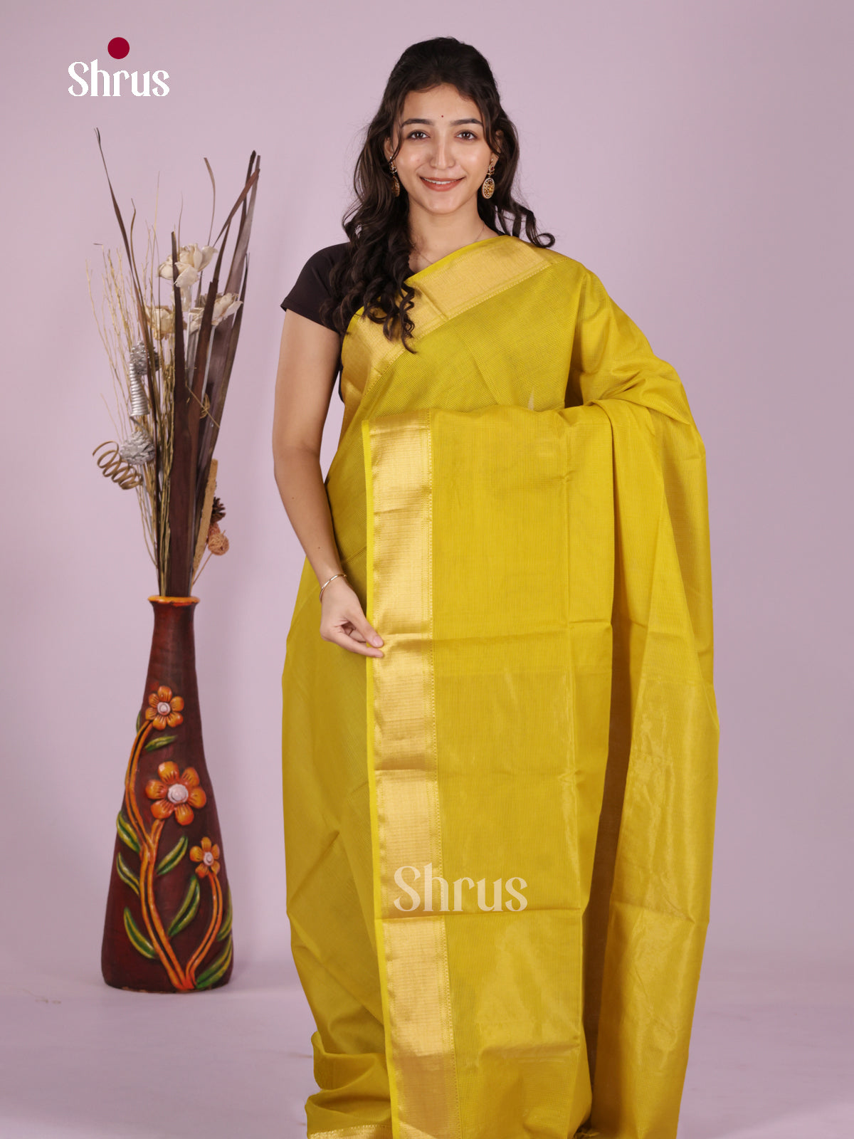 DLS06358 - Maheshwari silkcotton Saree - Shop on Shrus.com