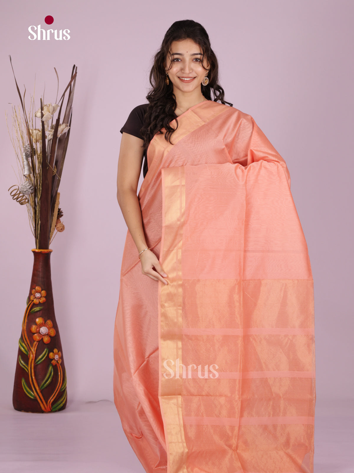 DLS06364 - Maheshwari silkcotton Saree - Shop on Shrus.com
