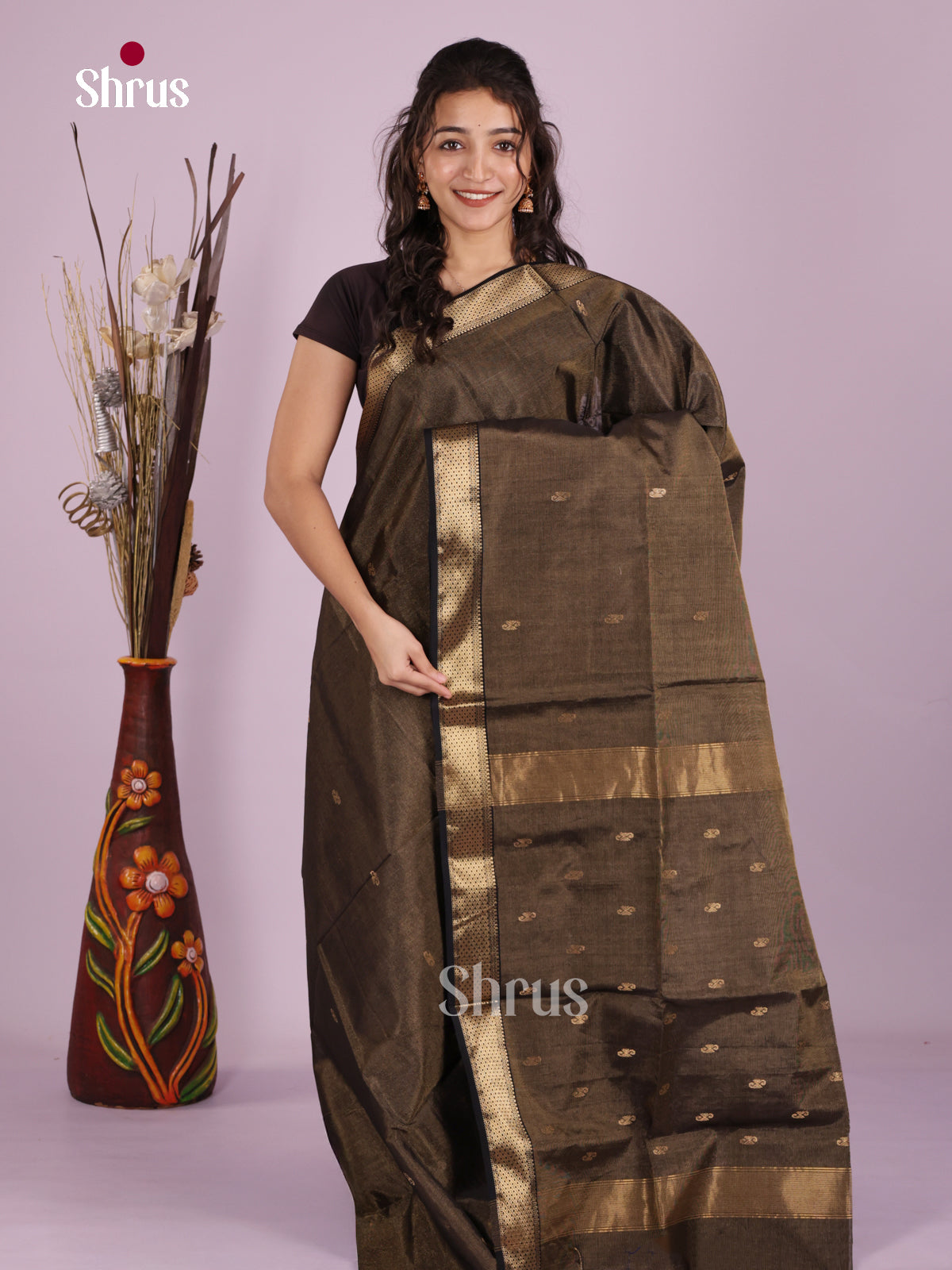 DLS06418 - Maheshwari silkcotton Saree - Shop on Shrus.com