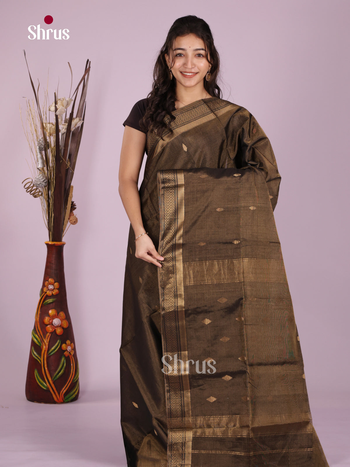 DLS06428 - Maheshwari silkcotton Saree - Shop on Shrus.com