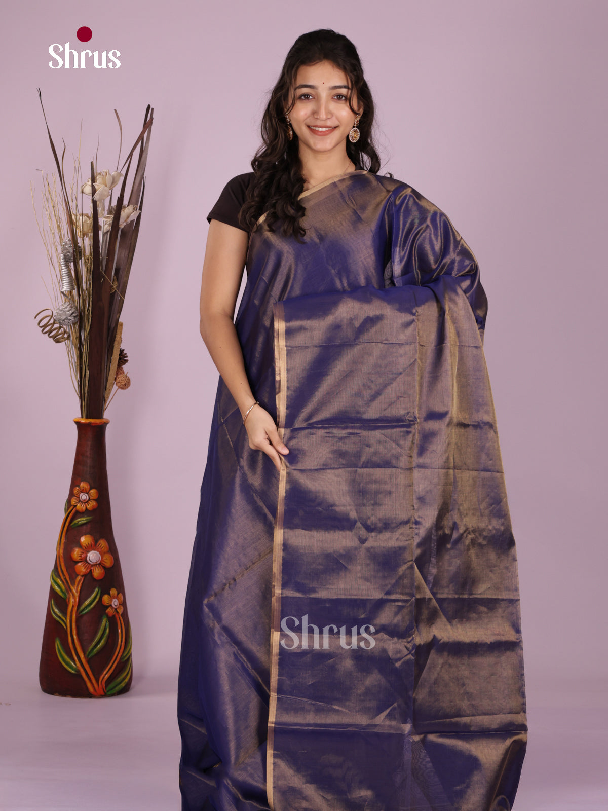 DLS06436 - Maheshwari silkcotton Saree - Shop on Shrus.com