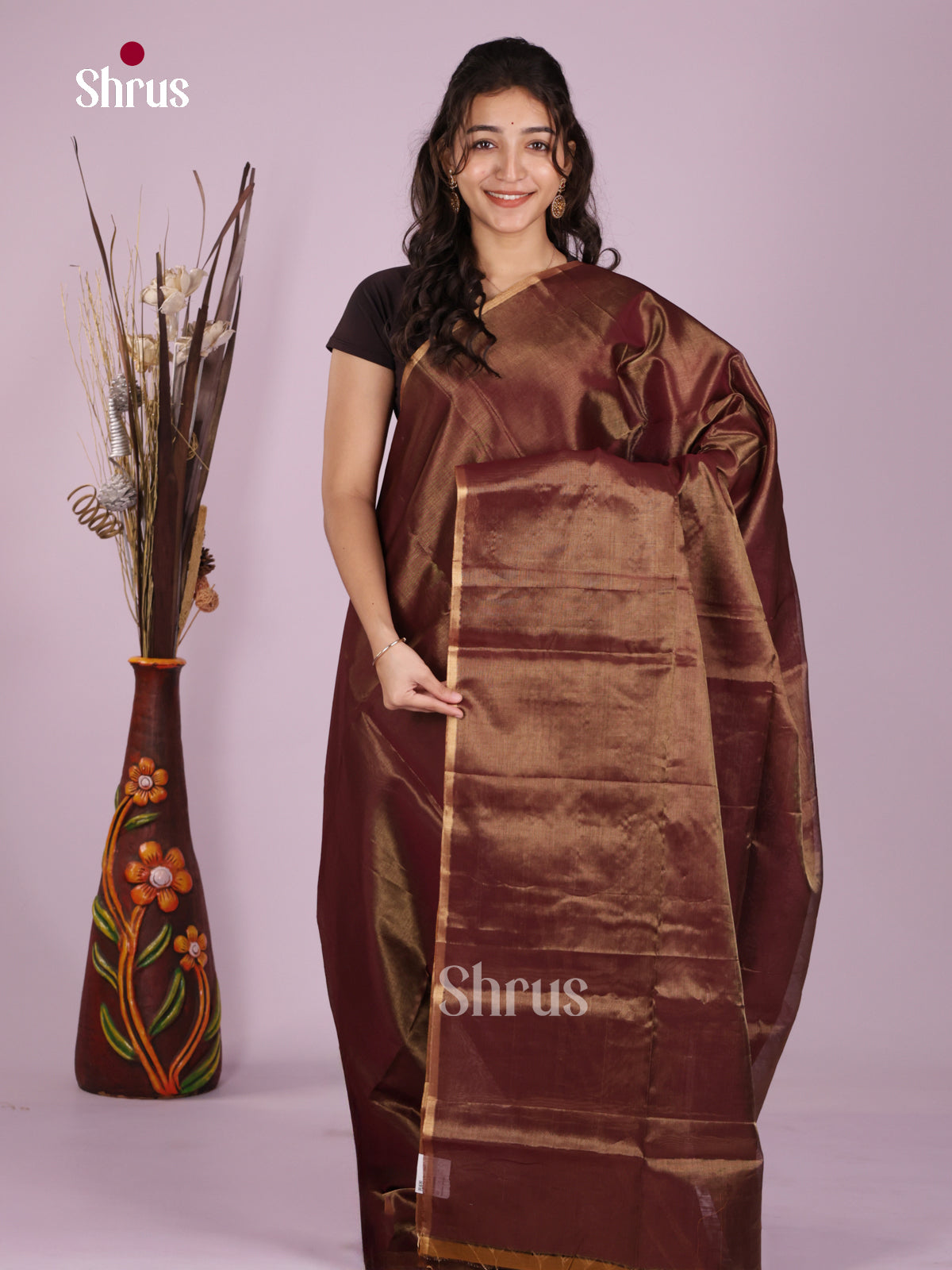DLS06440 - Maheshwari silkcotton Saree - Shop on Shrus.com