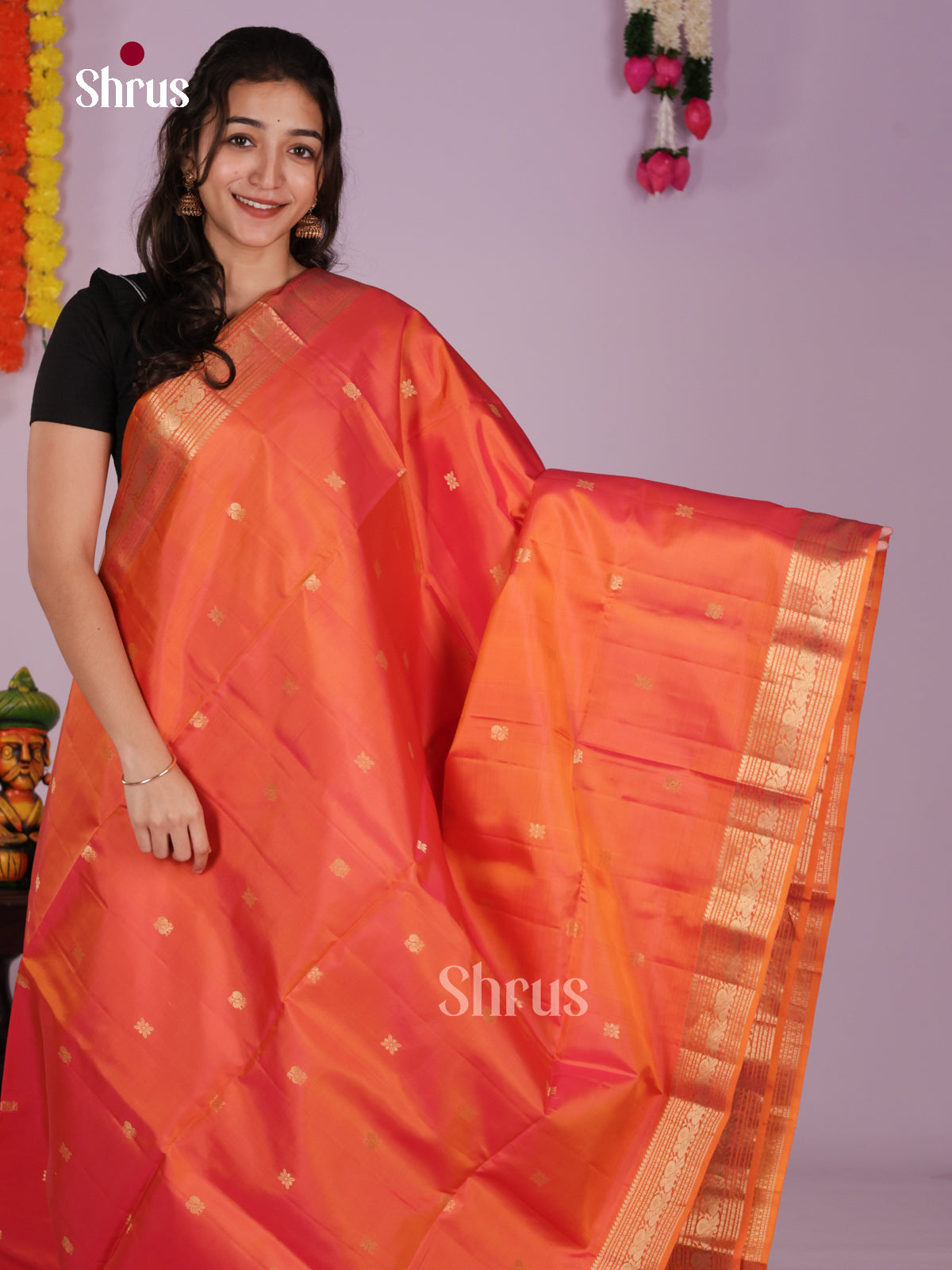 DLS06453 - Soft Silk (HR) Saree - Shop on Shrus.com