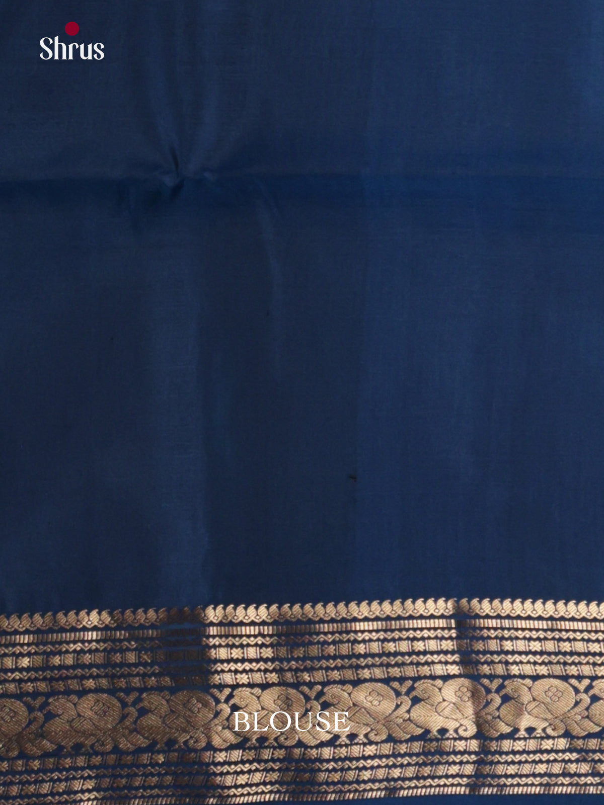 Regal Blue Soft Silk Saree gleams with zari floral , peacock buttas , traditional border - Shop on Shrus.com