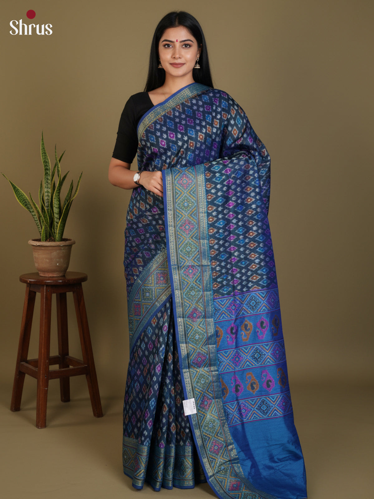 DLS08121 - Semi Patola Saree - Shop on Shrus.com
