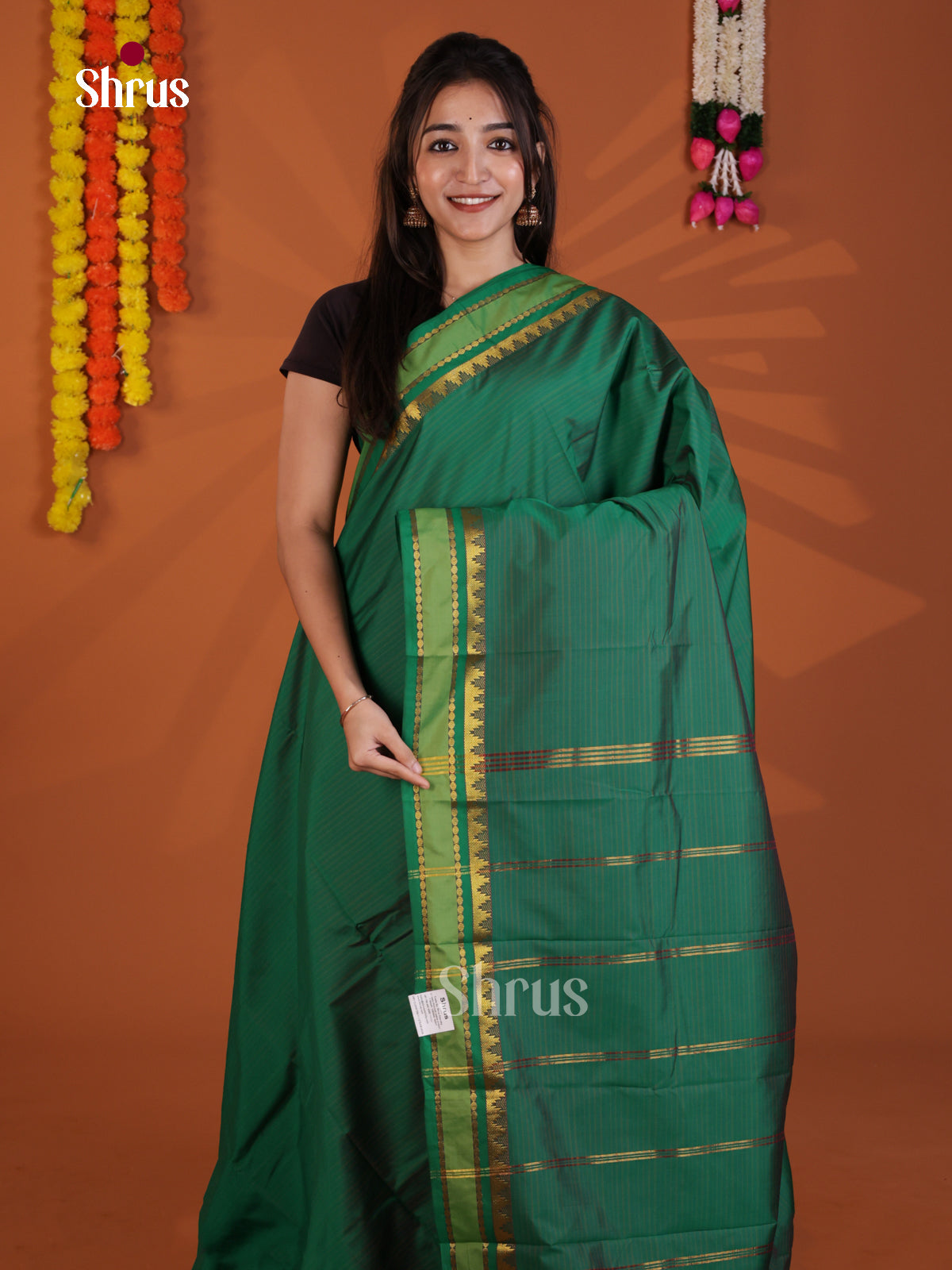 DLS09001 - Semi Silk Saree - Shop on Shrus.com