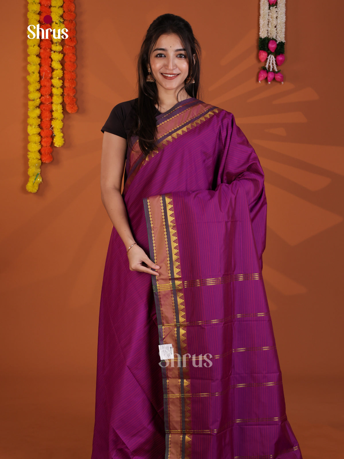 DLS09003 - Semi Silk Saree - Shop on Shrus.com