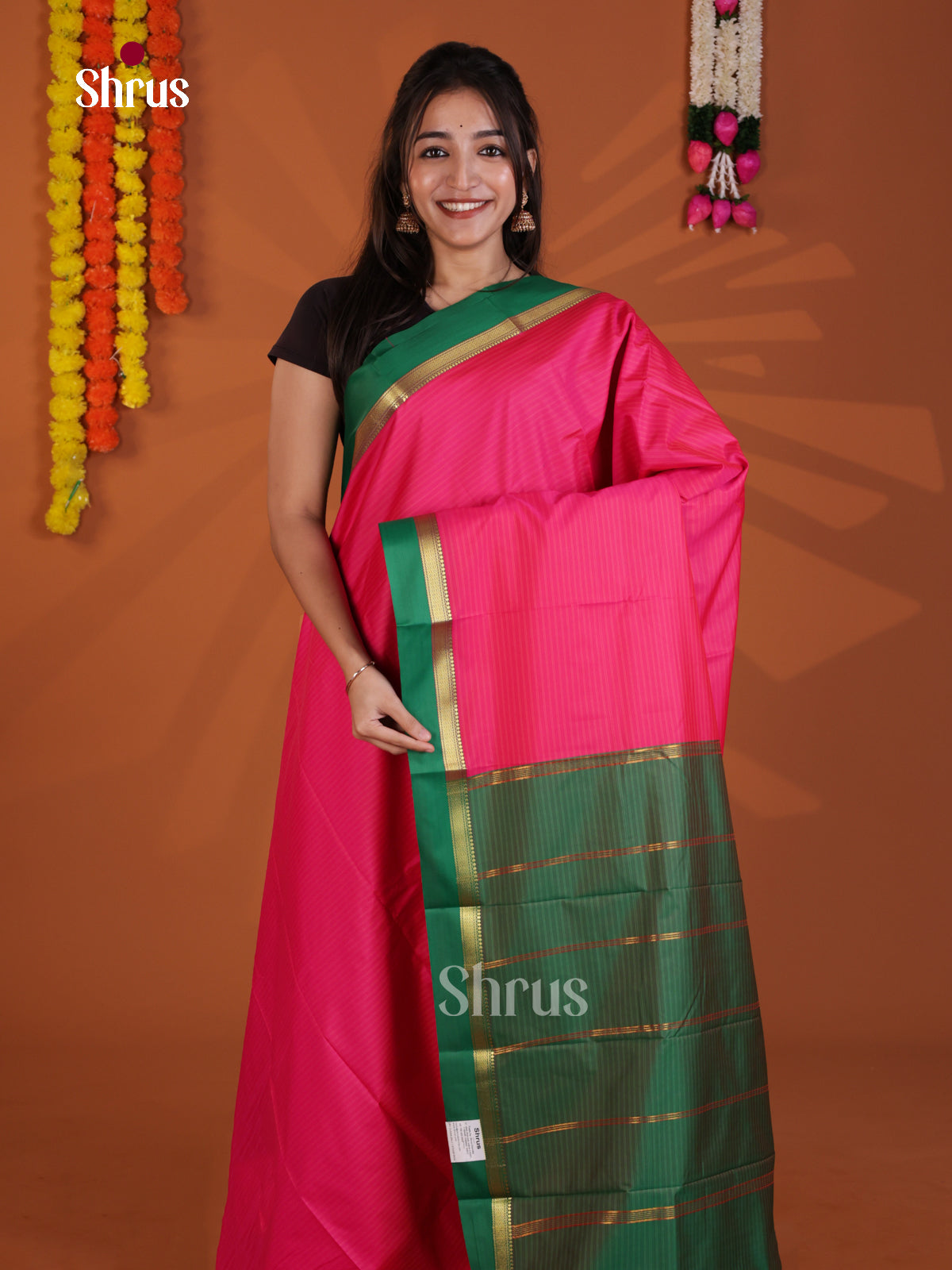 DLS09010 - Semi Silk Saree - Shop on Shrus.com