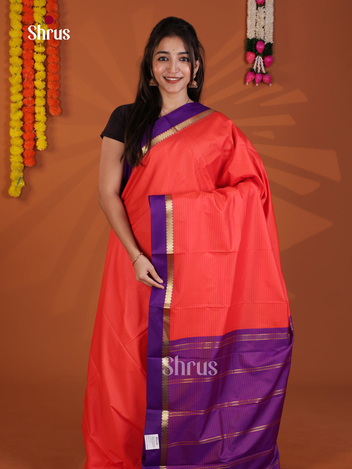 DLS09012 - Semi Silk Saree - Shop on Shrus.com