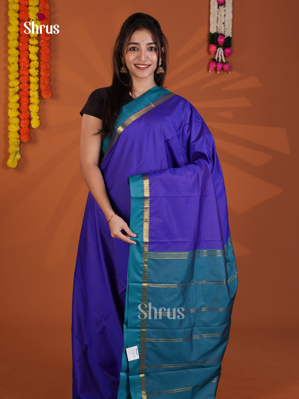 DLS09016 - Semi Silk Saree - Shop on Shrus.com