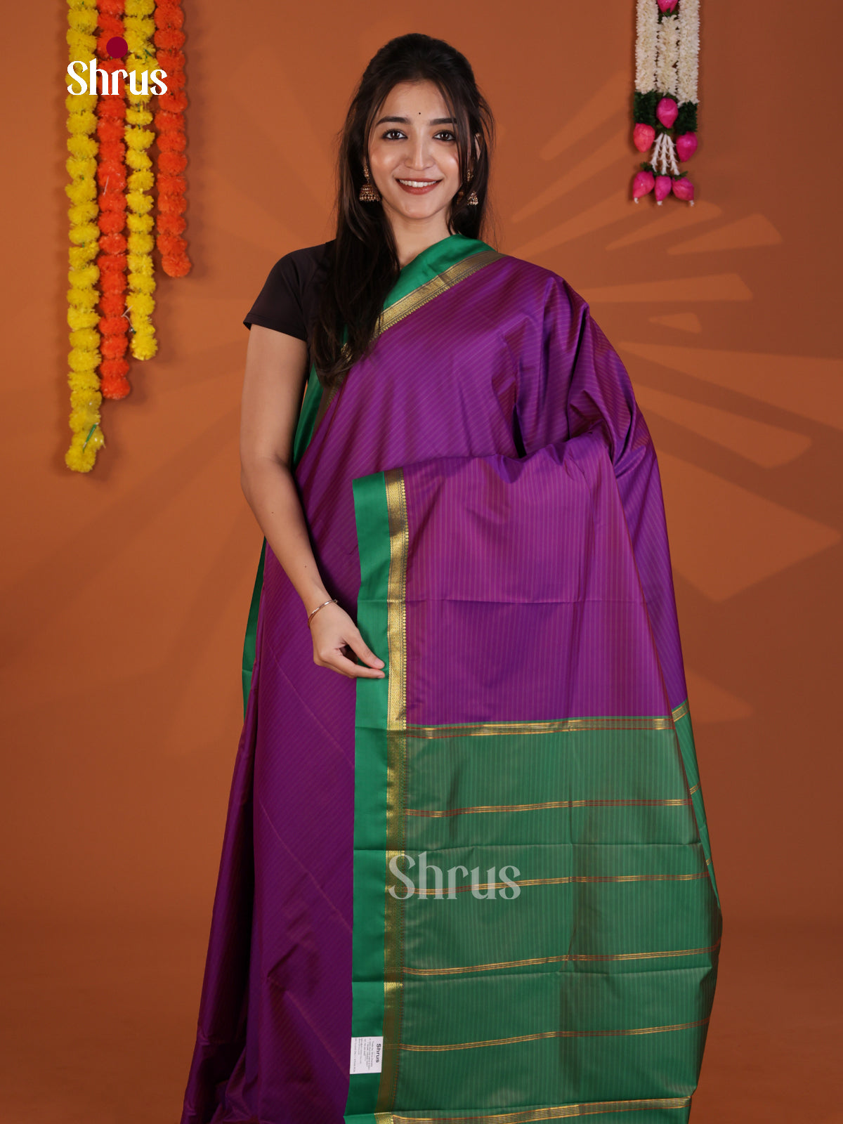 DLS09018 - Semi Silk Saree - Shop on Shrus.com