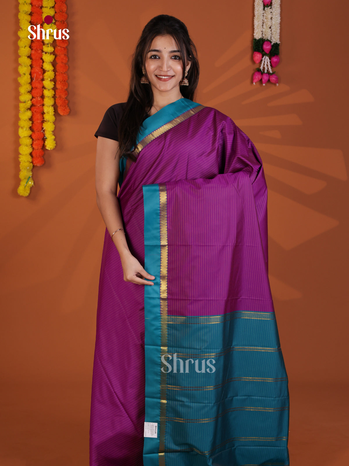DLS09019 - Semi Silk Saree - Shop on Shrus.com