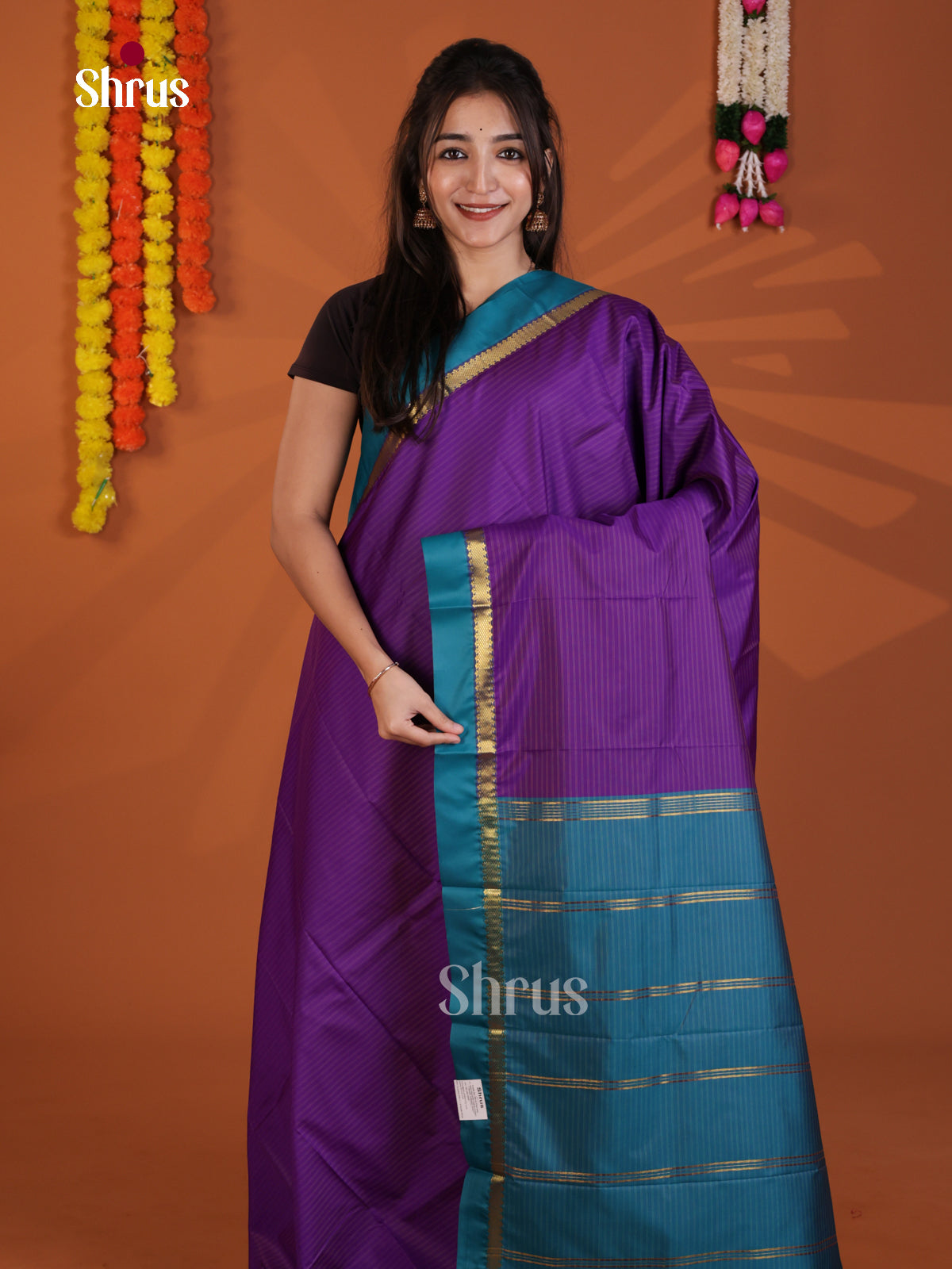DLS09020 - Semi Silk Saree - Shop on Shrus.com